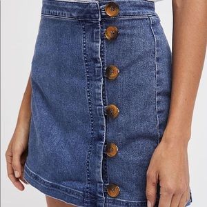 NWT Free People Mini Denim Skirt